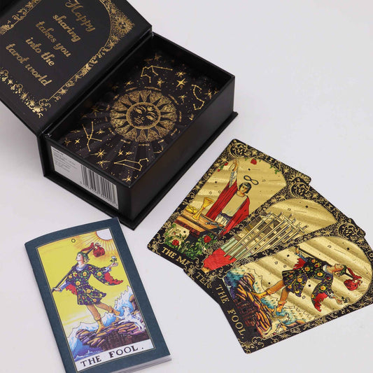 Gold Foil Tarot Deck and Guidebook