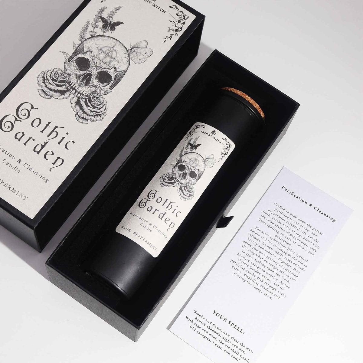 Ancient Witch Ritual Candle - Gothic Garden