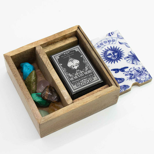 Tarot Box with Two Sections and Card Holder