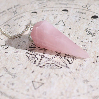 Incense & Rose Quartz Pendulum - Love