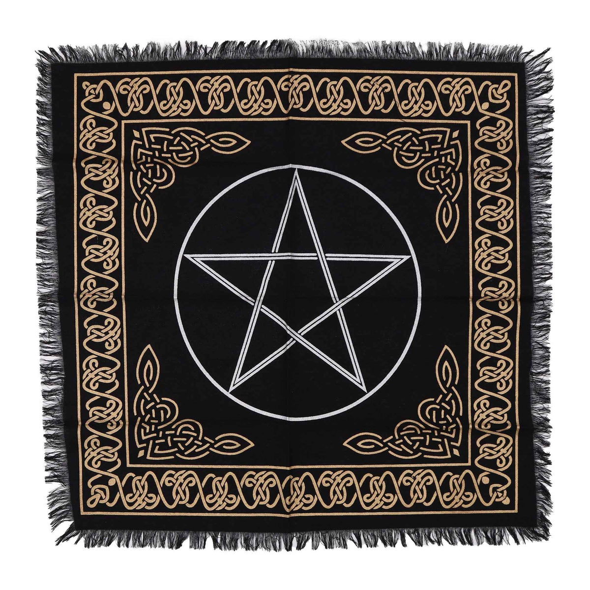 Fringed Altar Cloth - Pentagram