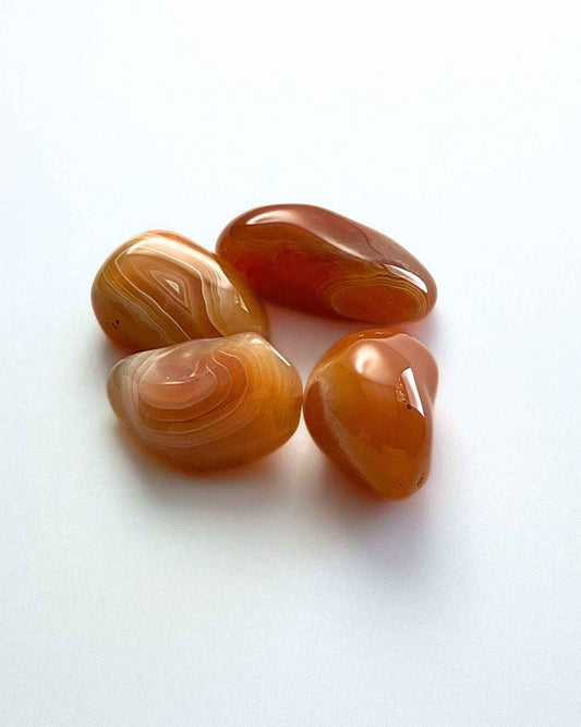 Banded Carnelian Tumblestone 30-40mm