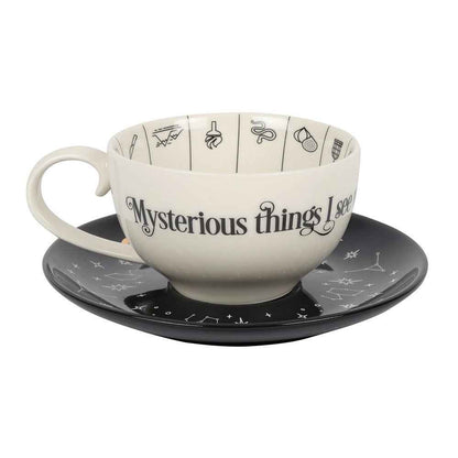 Fortune Telling Ceramic Teacup and Saucer