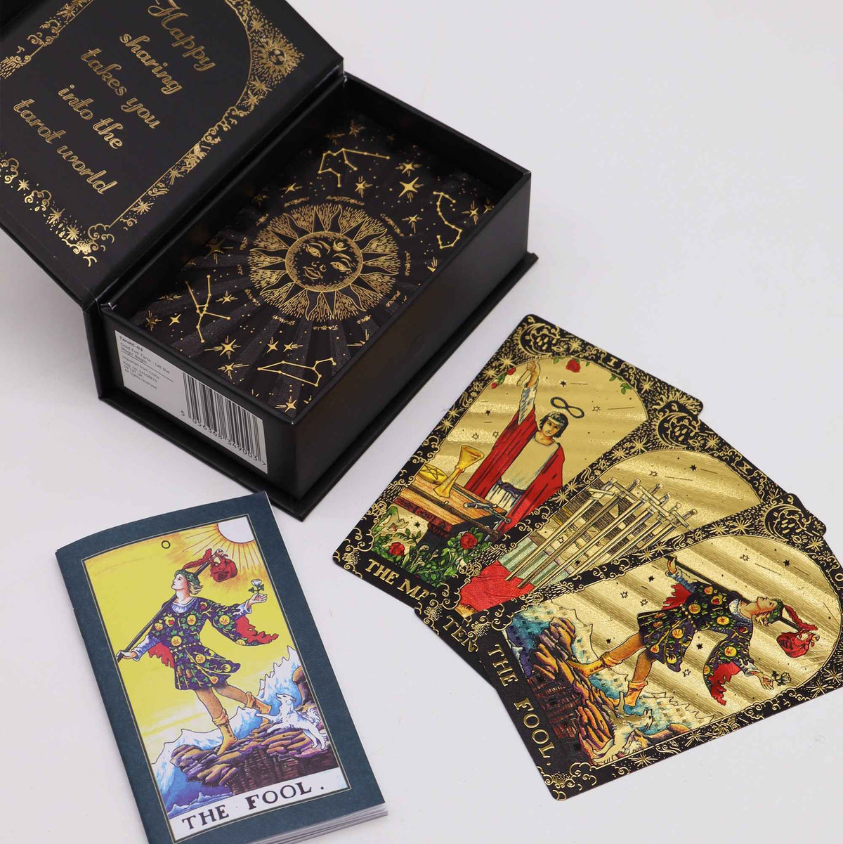 Gold Foil Tarot Deck and Guidebook