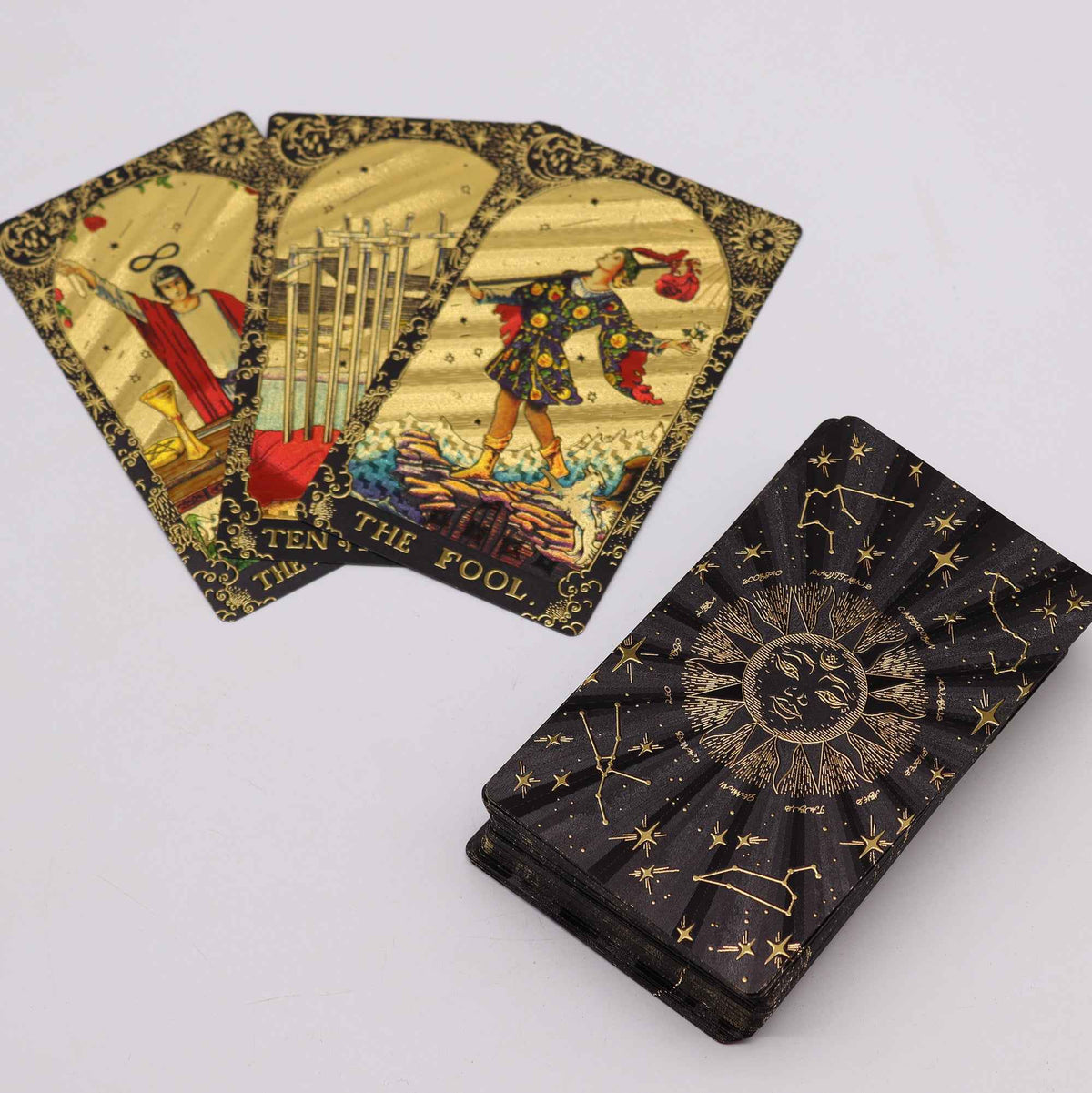 Gold Foil Tarot Deck and Guidebook