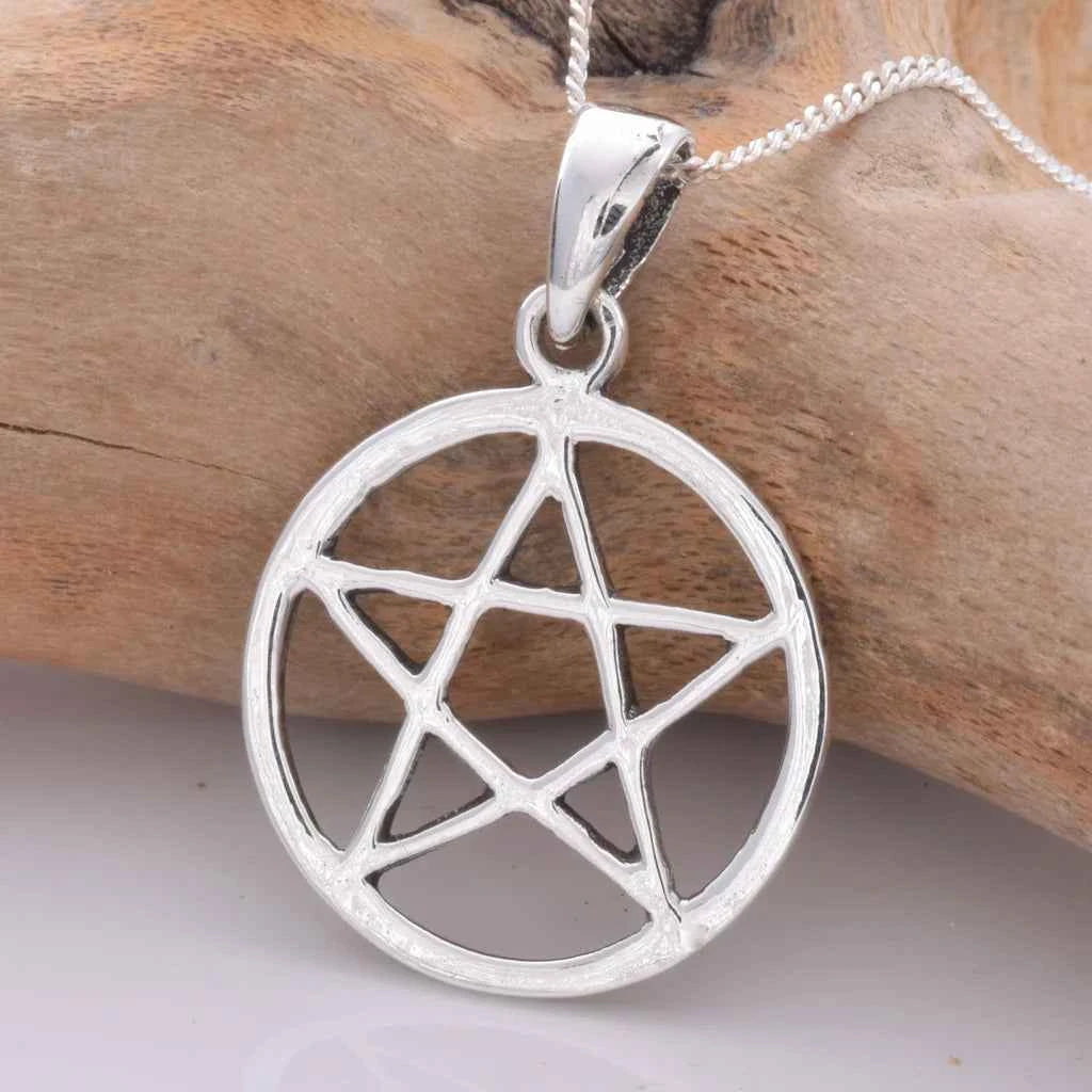 Small Silver Pentacle Pendant