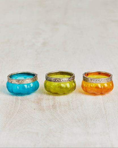 Glass Tealight Holder - 6 Different Colours