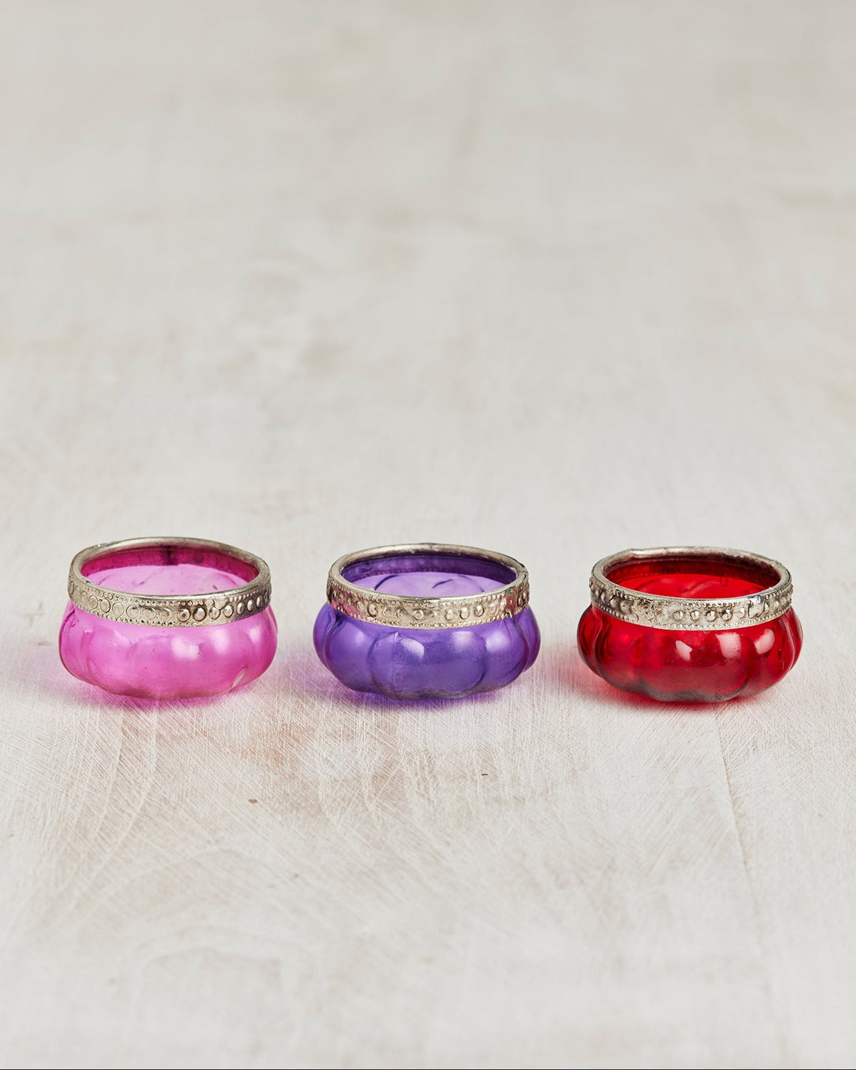 Glass Tealight Holder - 6 Different Colours